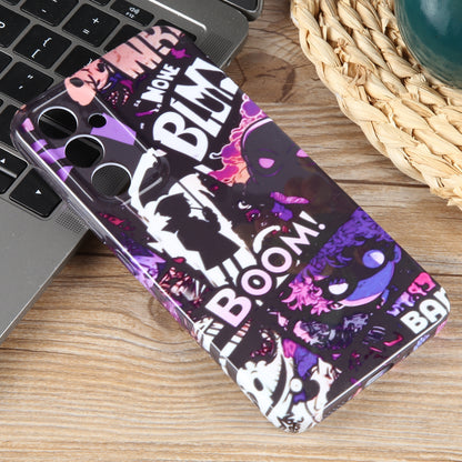 Samsung Galaxy A04e Painted Pattern PC Phone Case with Precise Hole Design