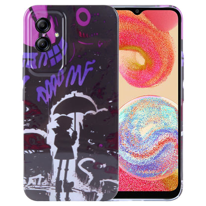 Samsung Galaxy A04e Painted Pattern PC Phone Case with Precise Hole Design