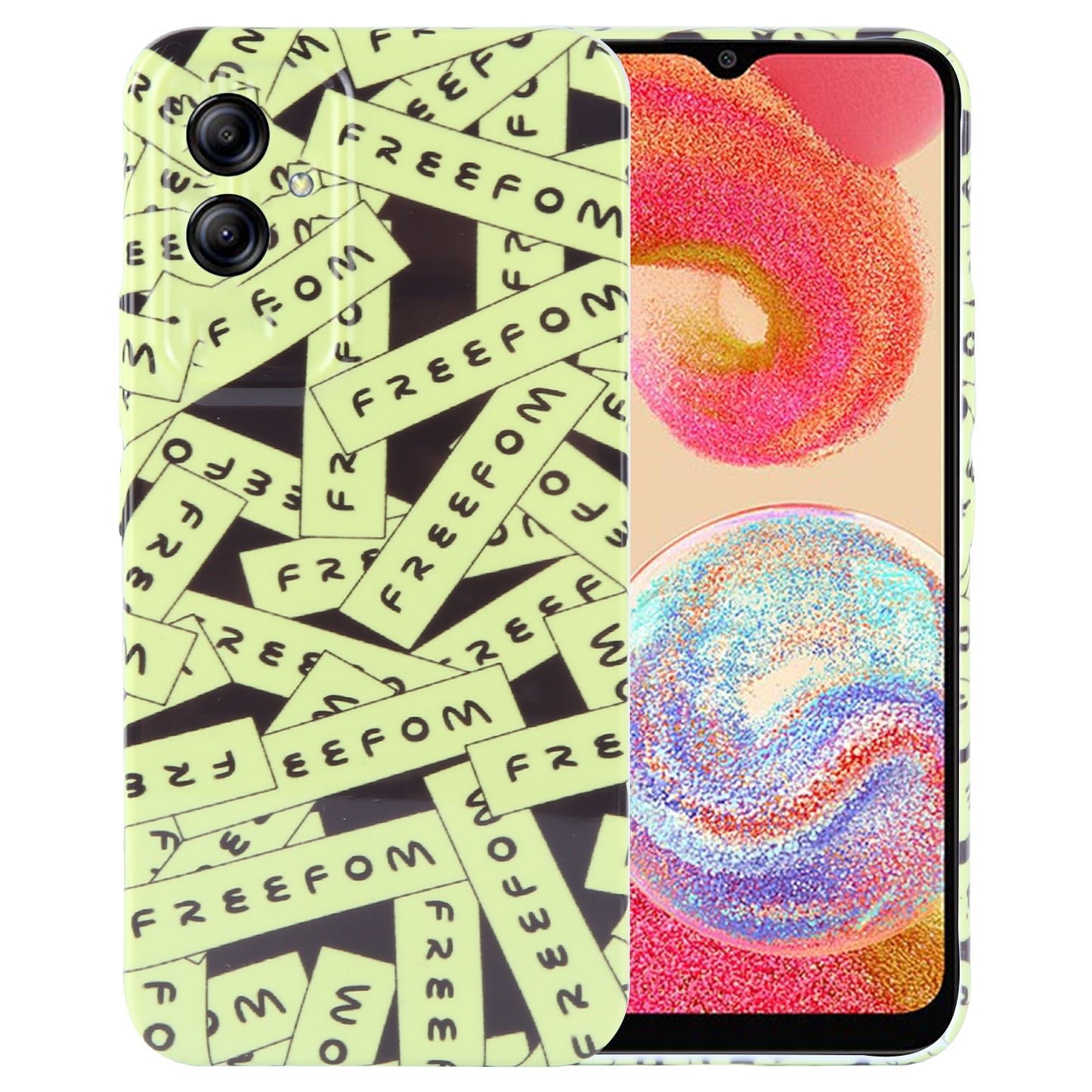 Samsung Galaxy A04e Painted Pattern PC Phone Case with Precise Hole Design