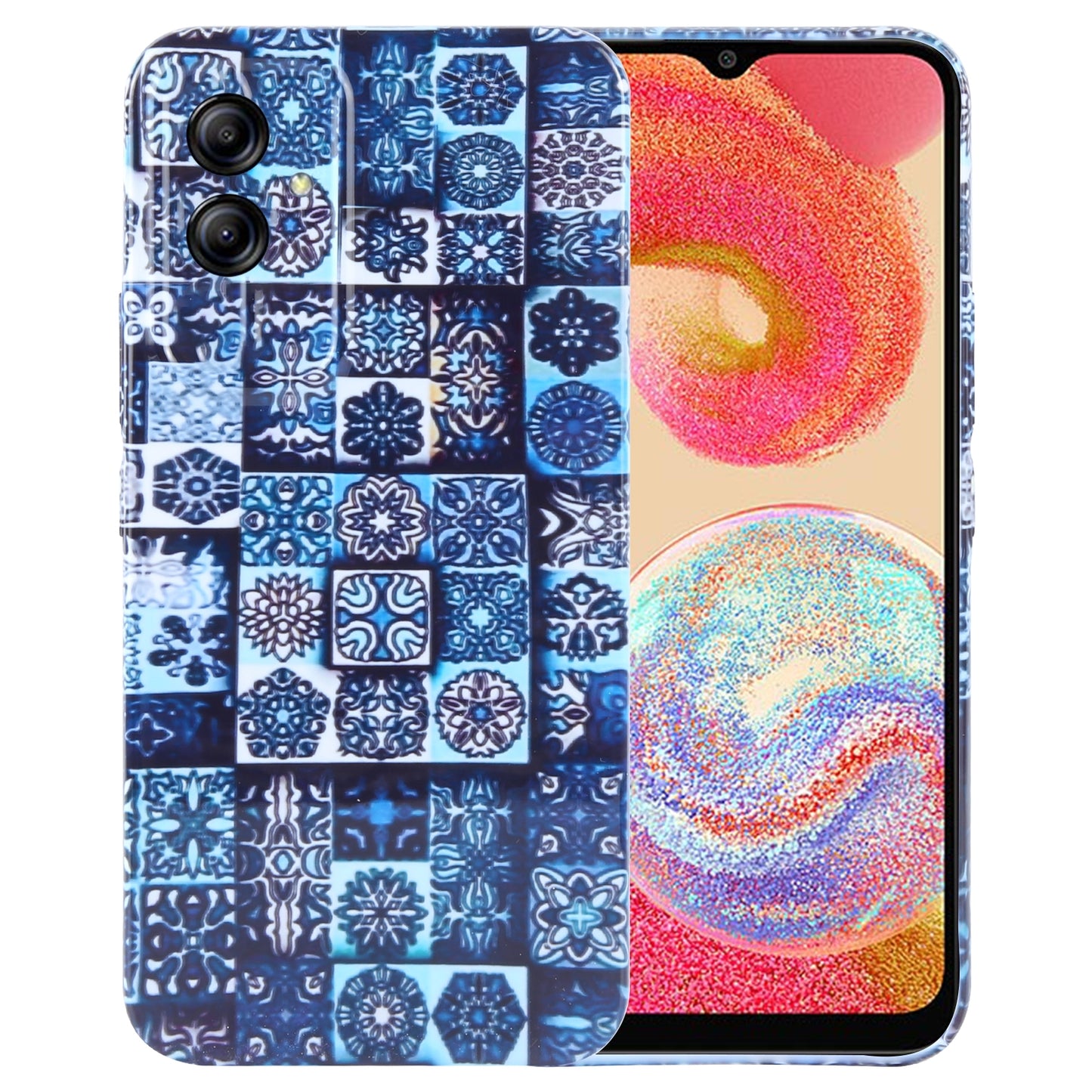 Samsung Galaxy A04e Painted Pattern PC Phone Case with Precise Hole Design