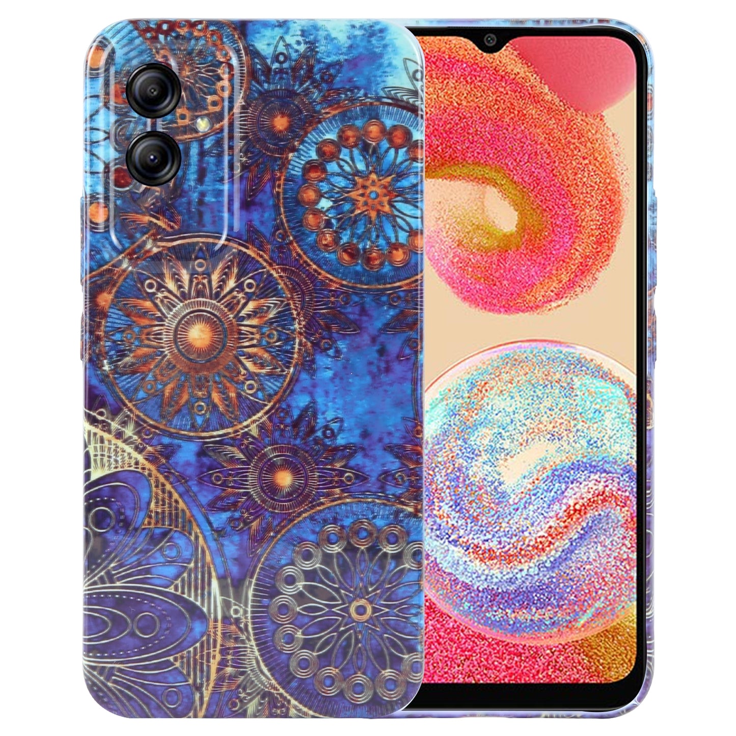 Samsung Galaxy A04e Painted Pattern PC Phone Case with Precise Hole Design