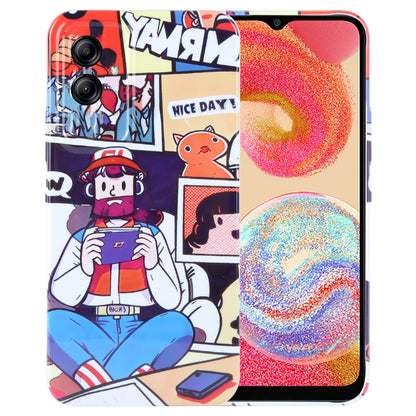 Samsung Galaxy A04e Painted Pattern PC Phone Case with Precise Hole Design
