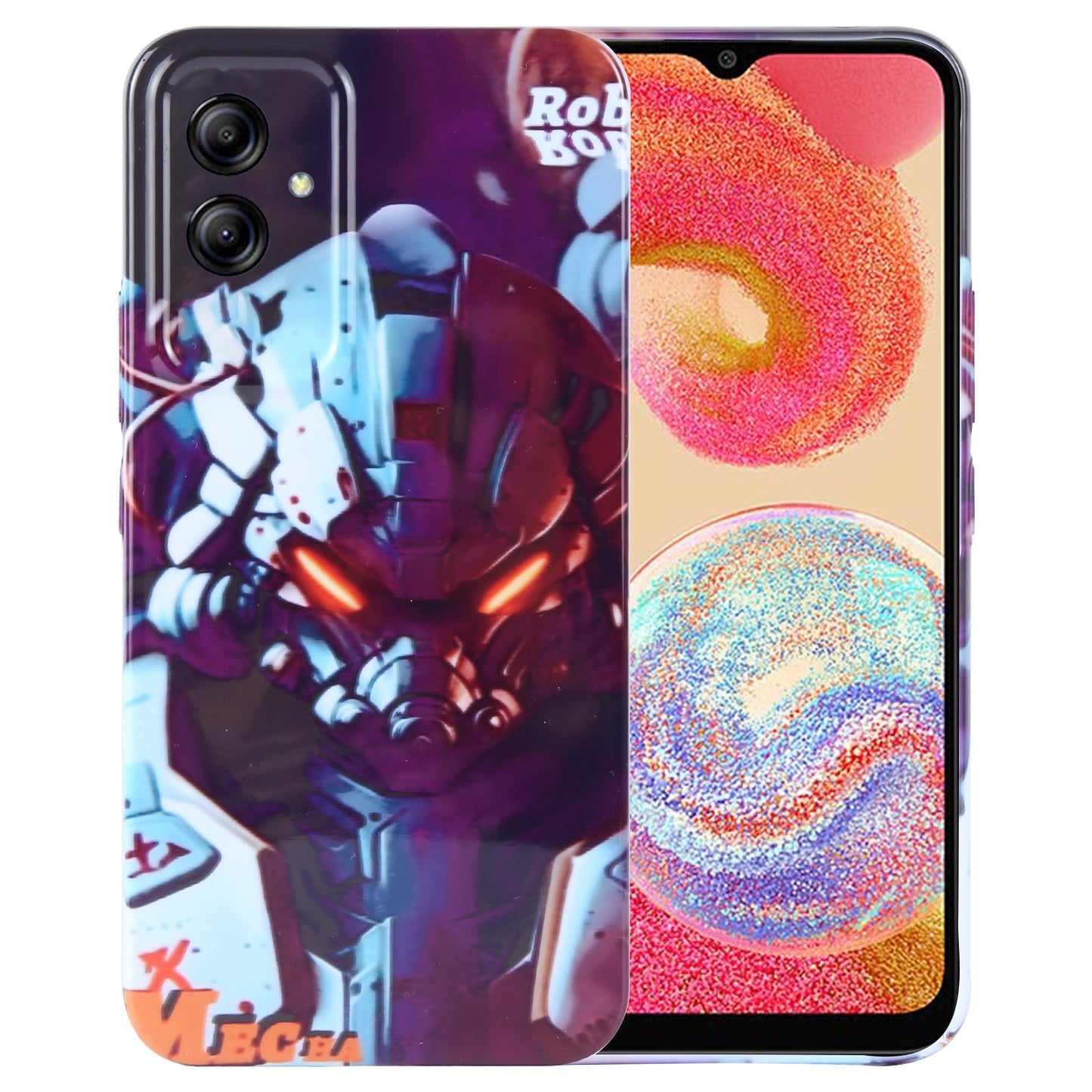 Samsung Galaxy A04e Painted Pattern PC Phone Case with Precise Hole Design