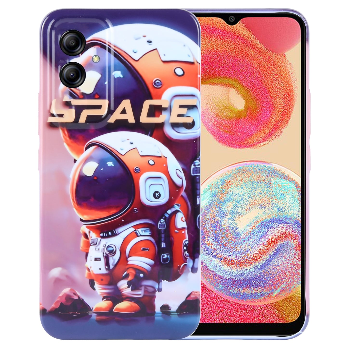 Samsung Galaxy A04e Painted Pattern PC Phone Case with Precise Hole Design