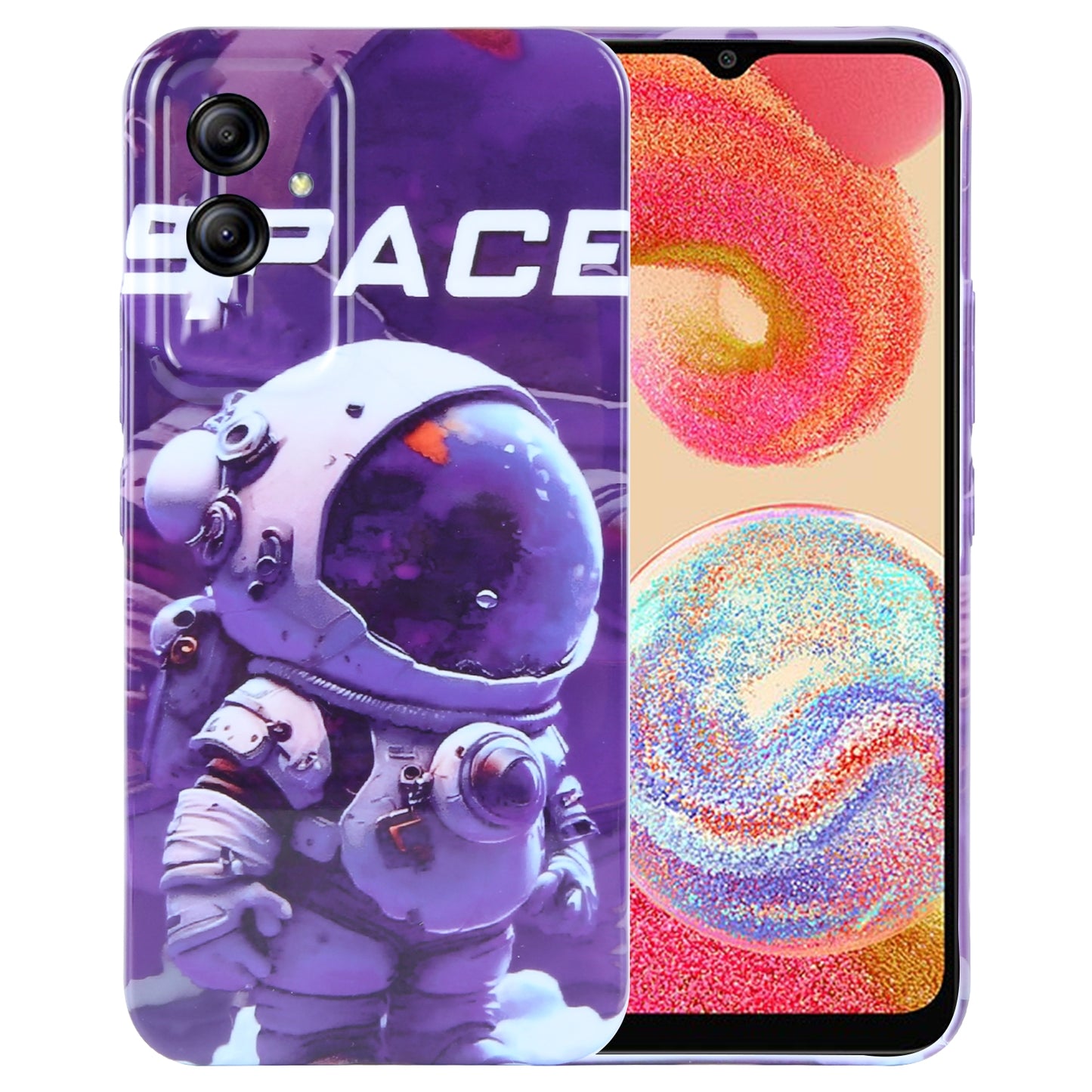 Samsung Galaxy A04e Painted Pattern PC Phone Case with Precise Hole Design