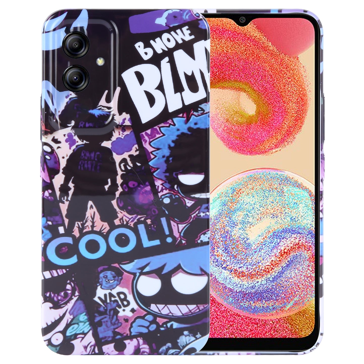 Samsung Galaxy A04e Painted Pattern PC Phone Case with Precise Hole Design