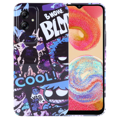 Samsung Galaxy A04e Painted Pattern PC Phone Case with Precise Hole Design