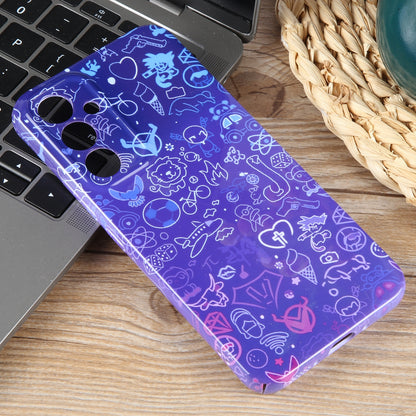 Samsung Galaxy A04e Painted Pattern PC Phone Case with Precise Hole Design