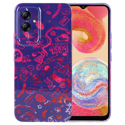 Samsung Galaxy A04e Painted Pattern PC Phone Case with Precise Hole Design