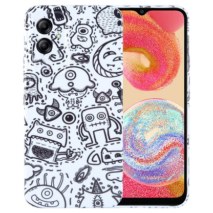 Samsung Galaxy A04e Painted Pattern PC Phone Case with Precise Hole Design