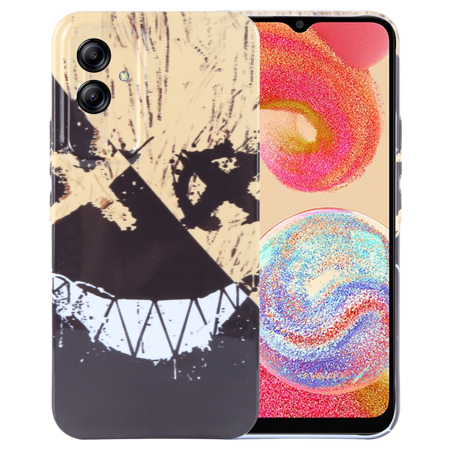 Samsung Galaxy A04e Painted Pattern PC Phone Case with Precise Hole Design