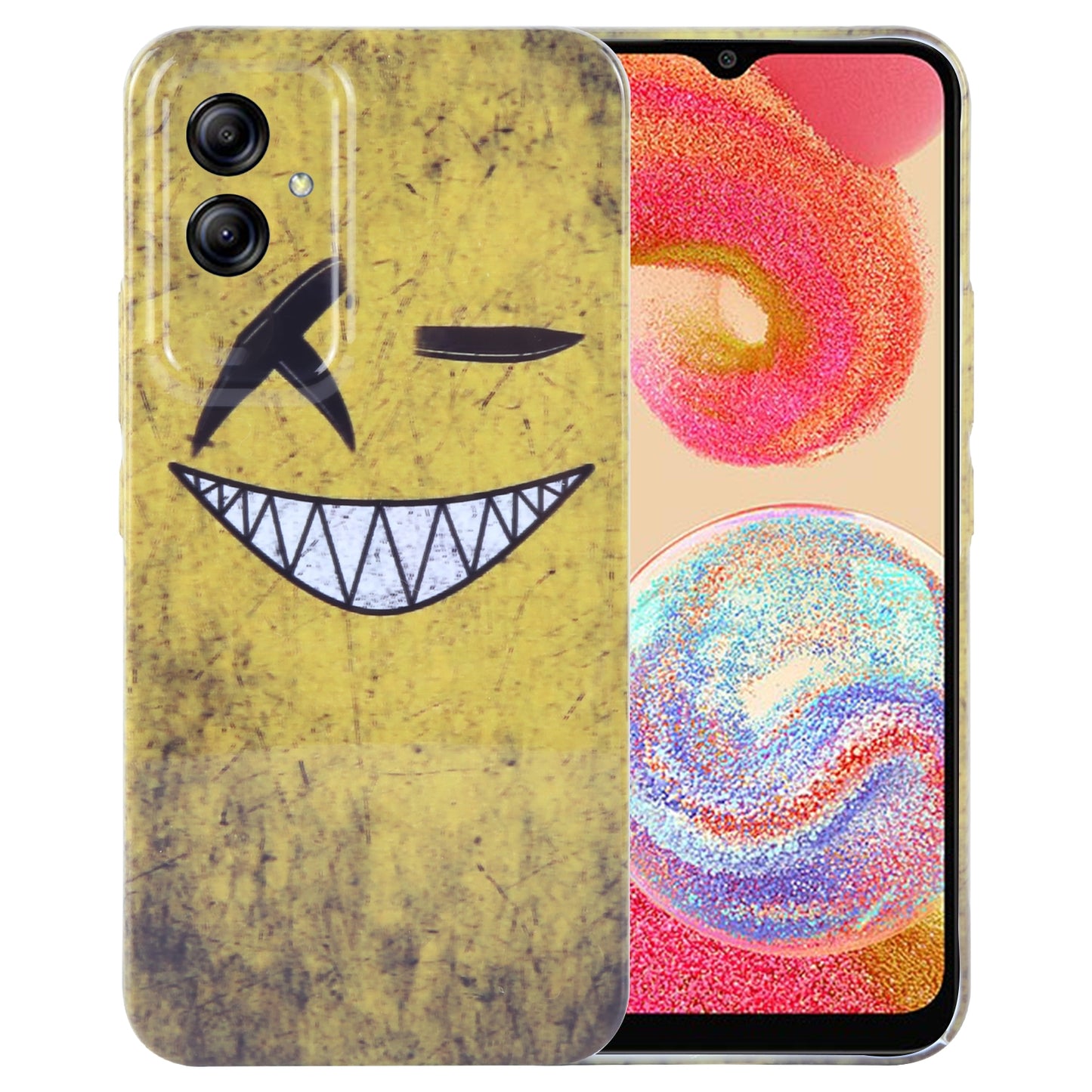 Samsung Galaxy A04e Painted Pattern PC Phone Case with Precise Hole Design