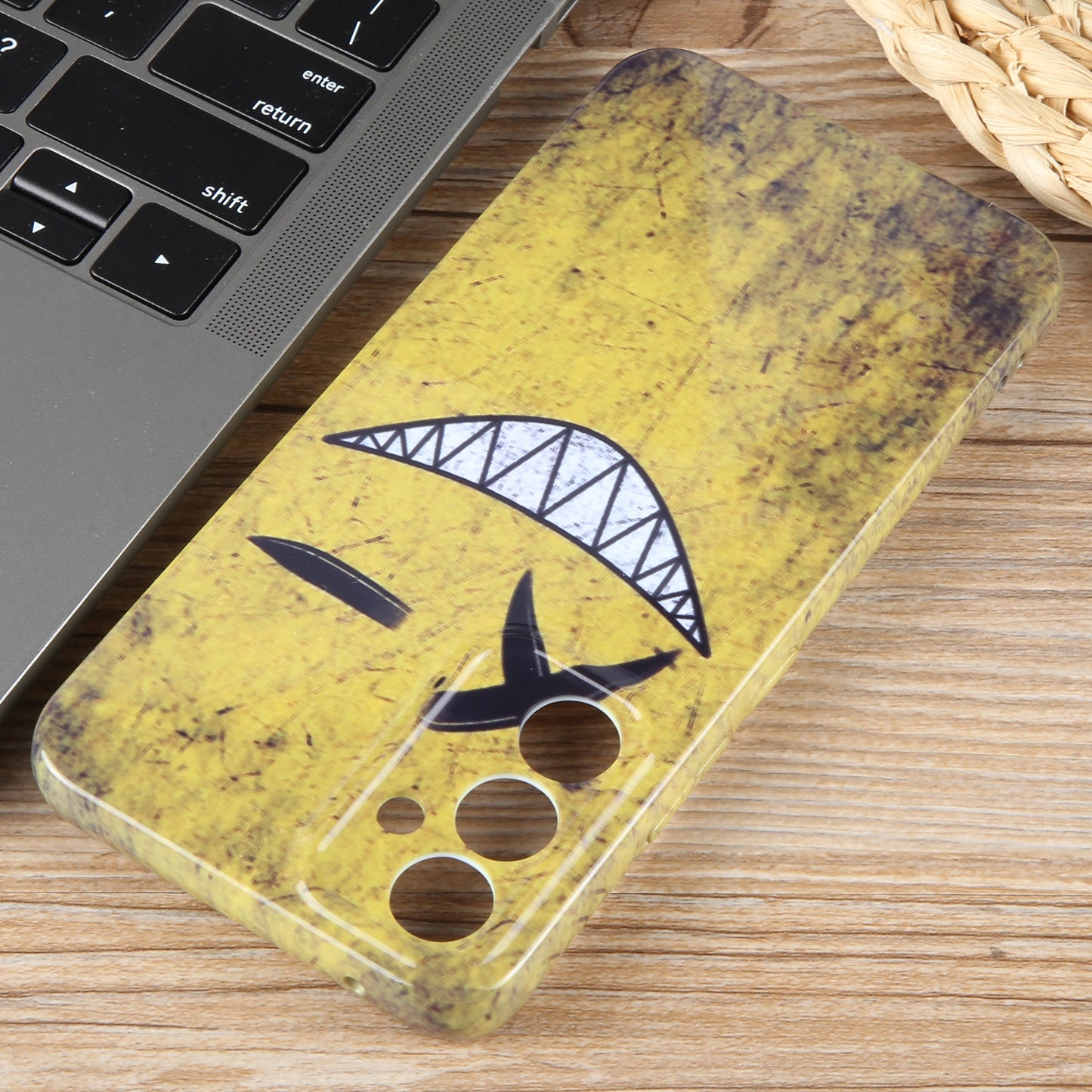 Samsung Galaxy A04e Painted Pattern PC Phone Case with Precise Hole Design