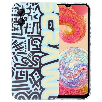 Samsung Galaxy A04e Painted Pattern PC Phone Case with Precise Hole Design