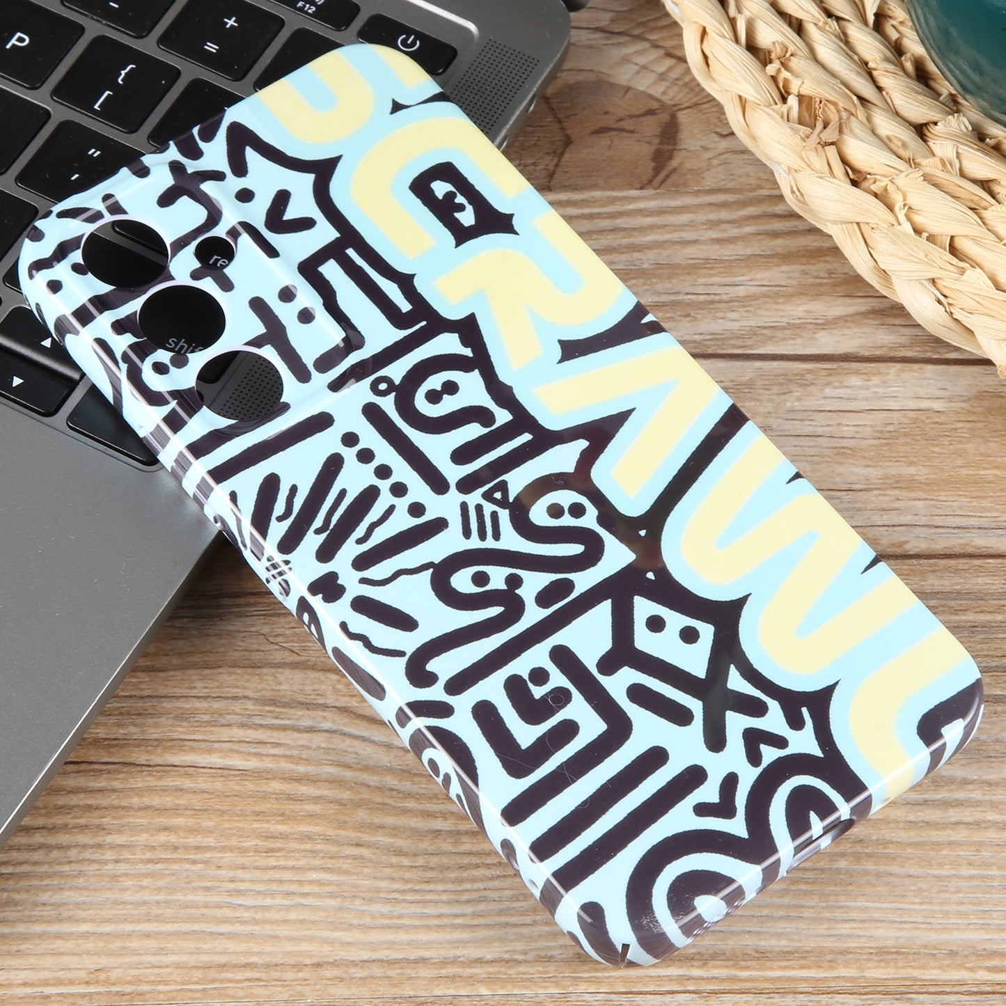 Samsung Galaxy A04e Painted Pattern PC Phone Case with Precise Hole Design