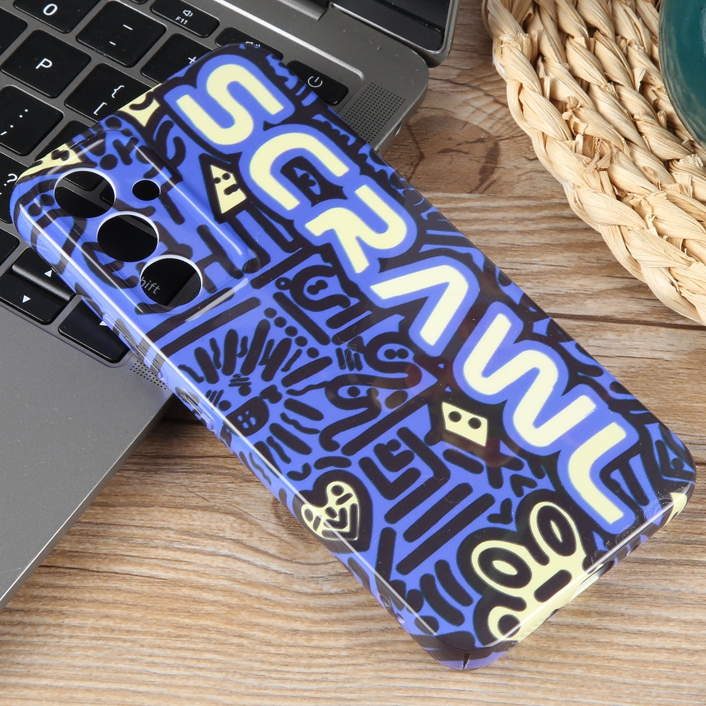 Samsung Galaxy A04e Painted Pattern PC Phone Case with Precise Hole Design