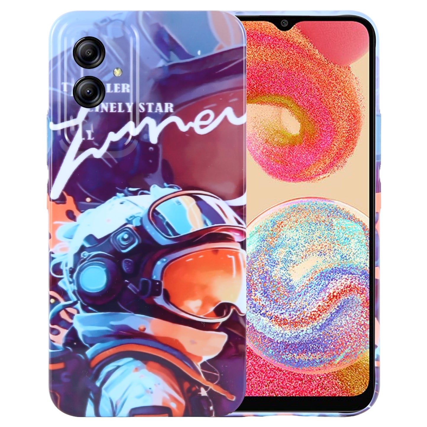 Samsung Galaxy A04e Painted Pattern PC Phone Case with Precise Hole Design