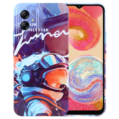 Samsung Galaxy A04e Painted Pattern PC Phone Case with Precise Hole Design