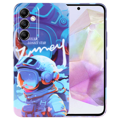 Samsung Galaxy A35 5G Painted Pattern PC Phone Case with Precise Hole Design