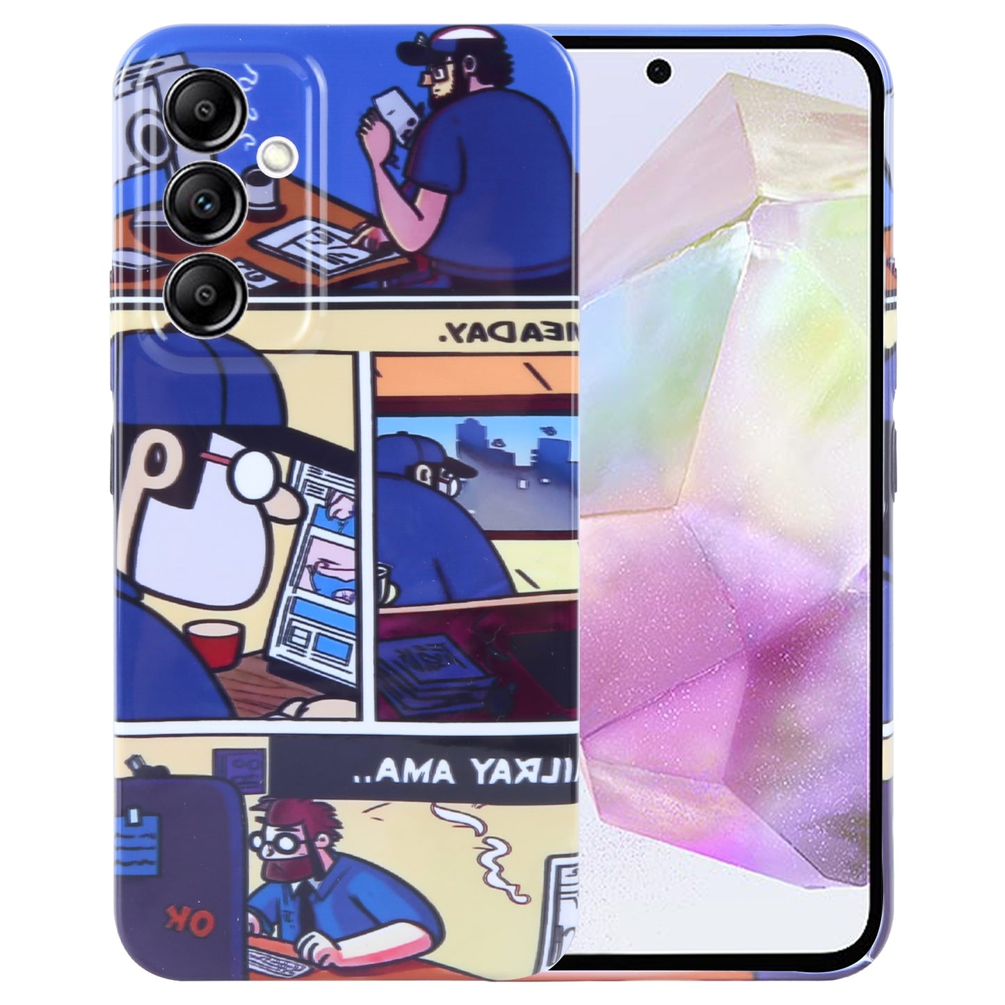 Samsung Galaxy A35 5G Painted Pattern PC Phone Case with Precise Hole Design