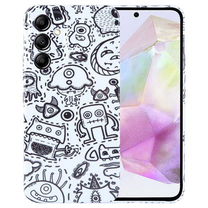 Samsung Galaxy A35 5G Painted Pattern PC Phone Case with Precise Hole Design