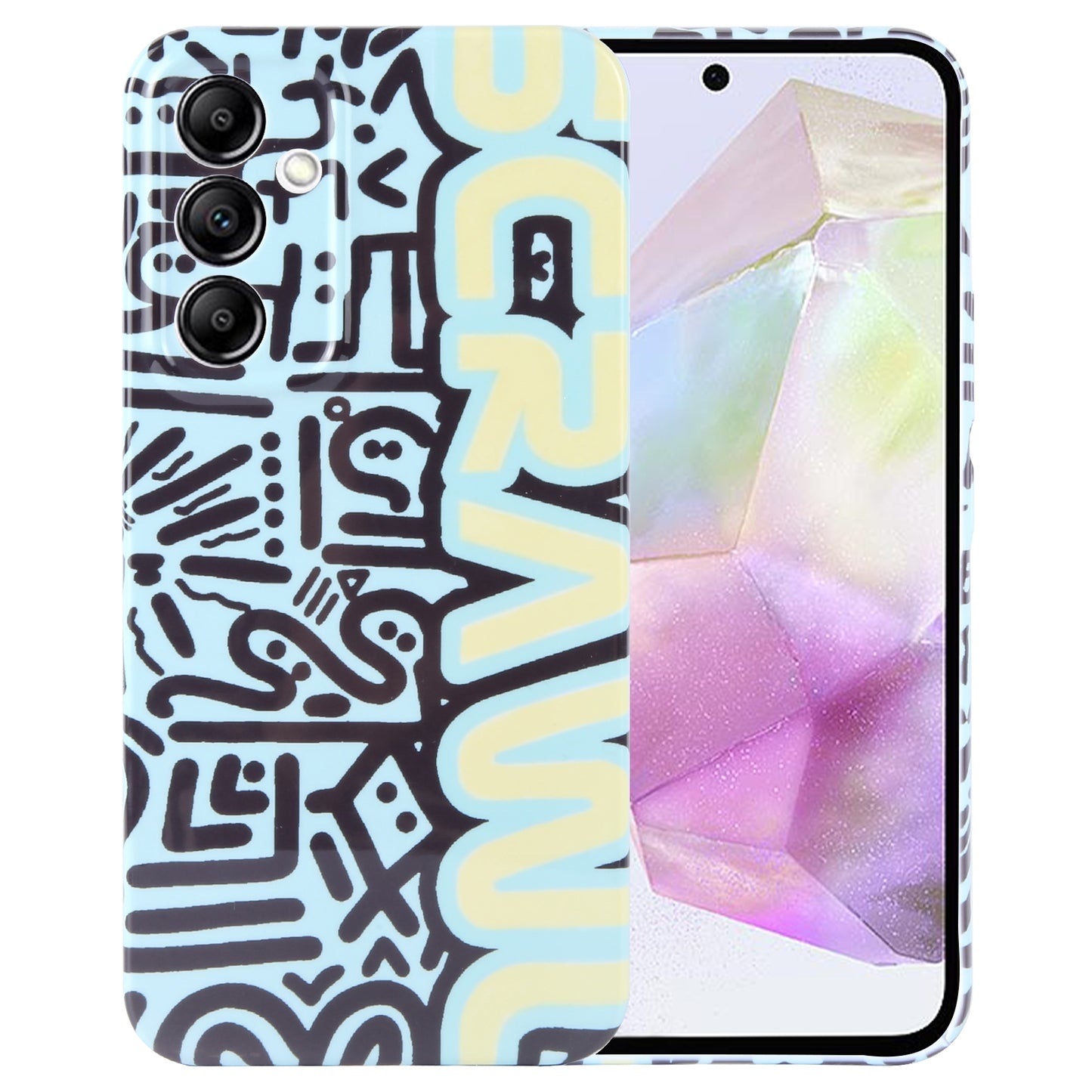 Samsung Galaxy A35 5G Painted Pattern PC Phone Case with Precise Hole Design