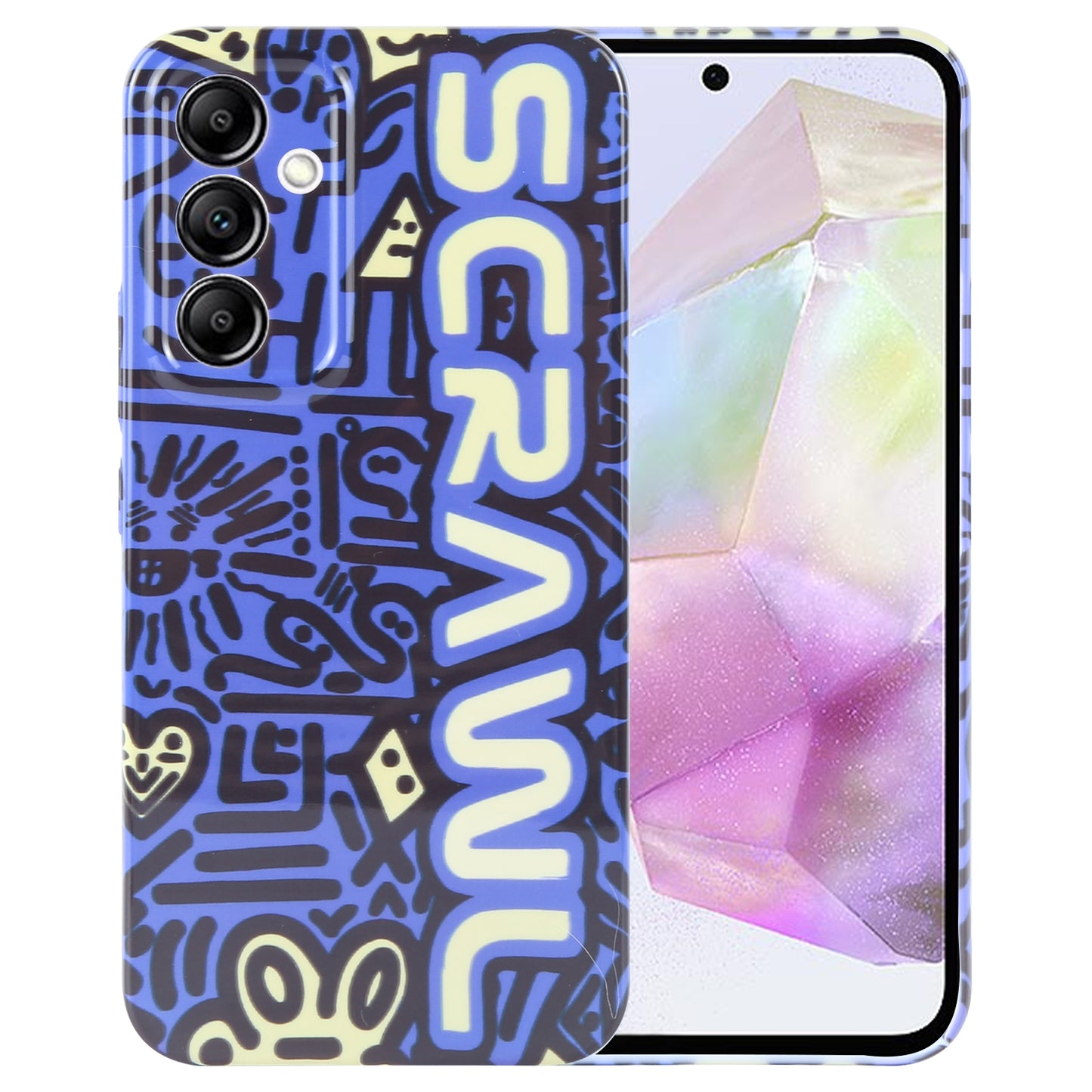 Samsung Galaxy A35 5G Painted Pattern PC Phone Case with Precise Hole Design