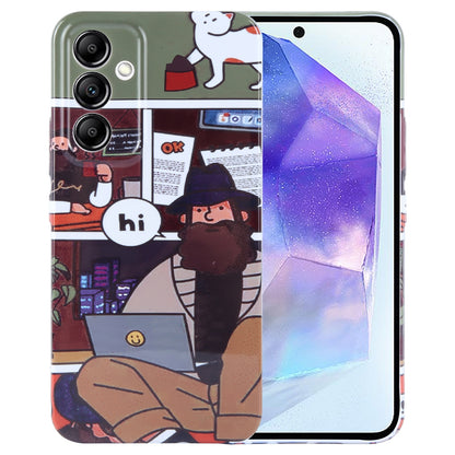 Samsung Galaxy A55 5G Painted Pattern PC Phone Case with Precise Hole Design