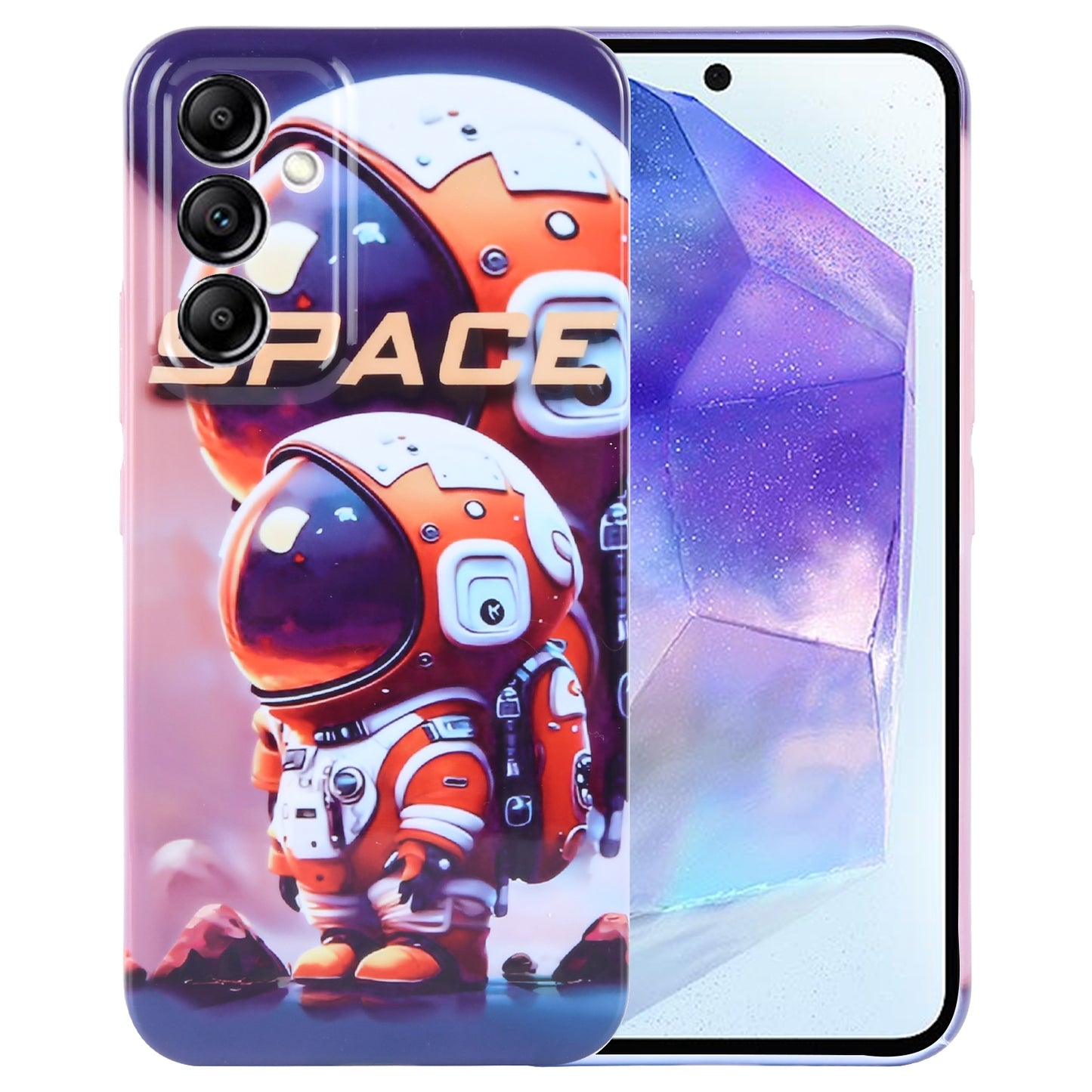 Samsung Galaxy A55 5G Painted Pattern PC Phone Case with Precise Hole Design