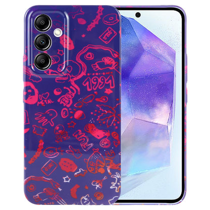 Samsung Galaxy A55 5G Painted Pattern PC Phone Case with Precise Hole Design