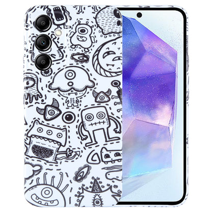 Samsung Galaxy A55 5G Painted Pattern PC Phone Case with Precise Hole Design