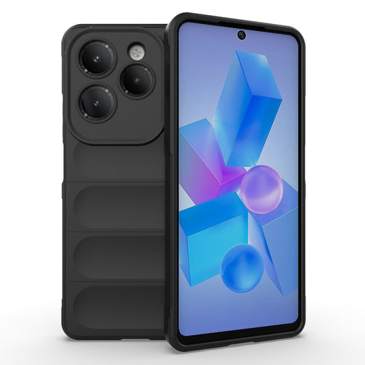 Infinix Hot 40 Pro Magic Shield TPU + Flannel Phone Case - Stylish, Durable, and Lightweight Protection