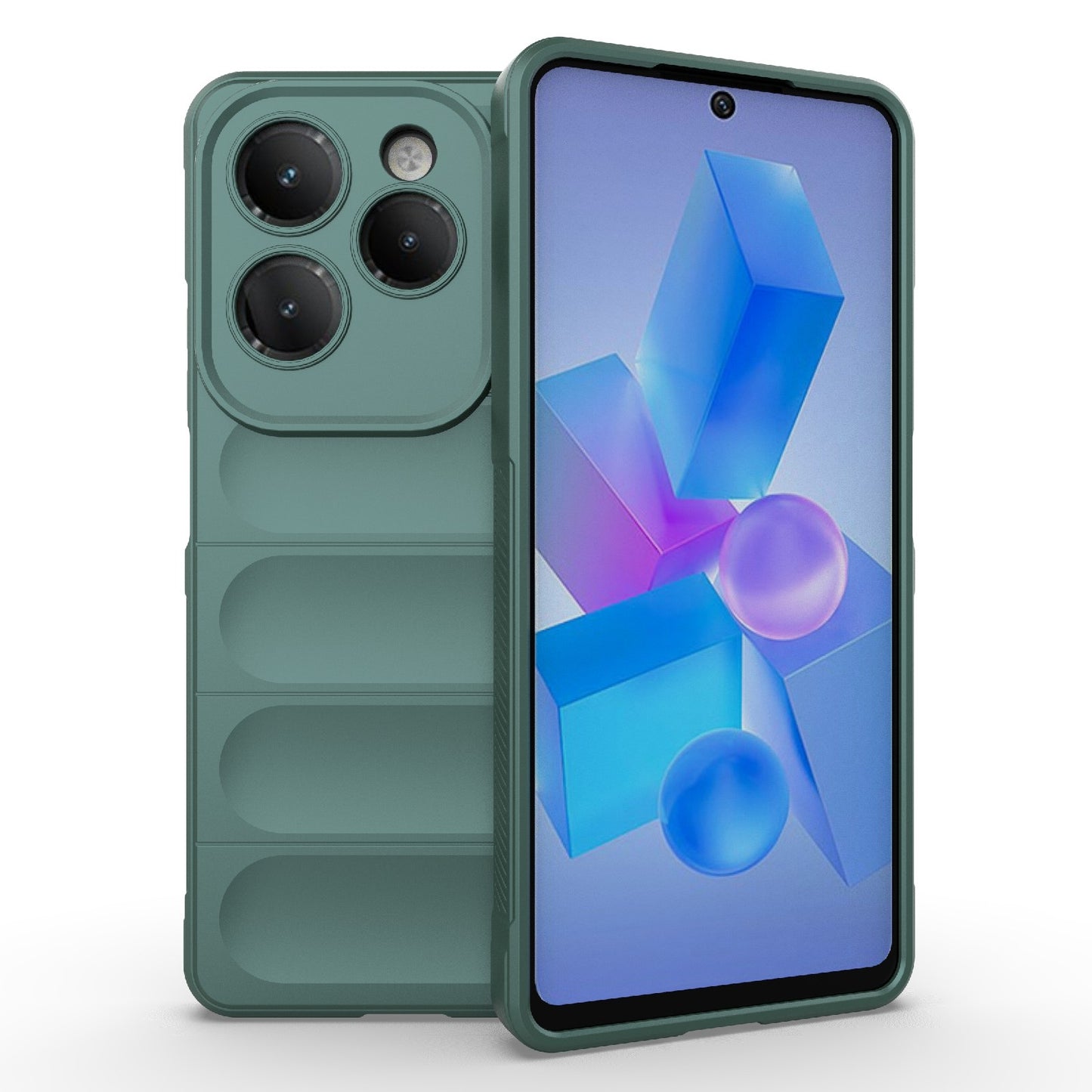 Infinix Hot 40 Pro Magic Shield TPU + Flannel Phone Case - Stylish, Durable, and Lightweight Protection