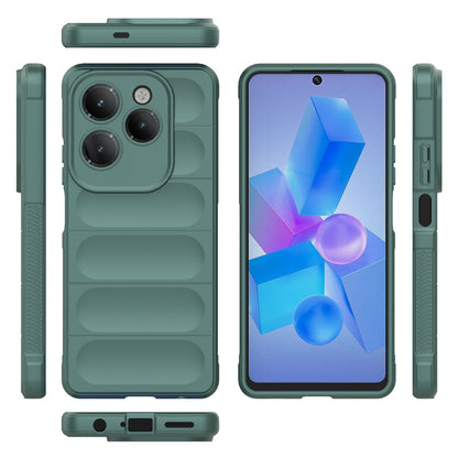 Infinix Hot 40 Pro Magic Shield TPU + Flannel Phone Case - Stylish, Durable, and Lightweight Protection