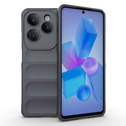 Infinix Hot 40 Pro Magic Shield TPU + Flannel Phone Case - Stylish, Durable, and Lightweight Protection