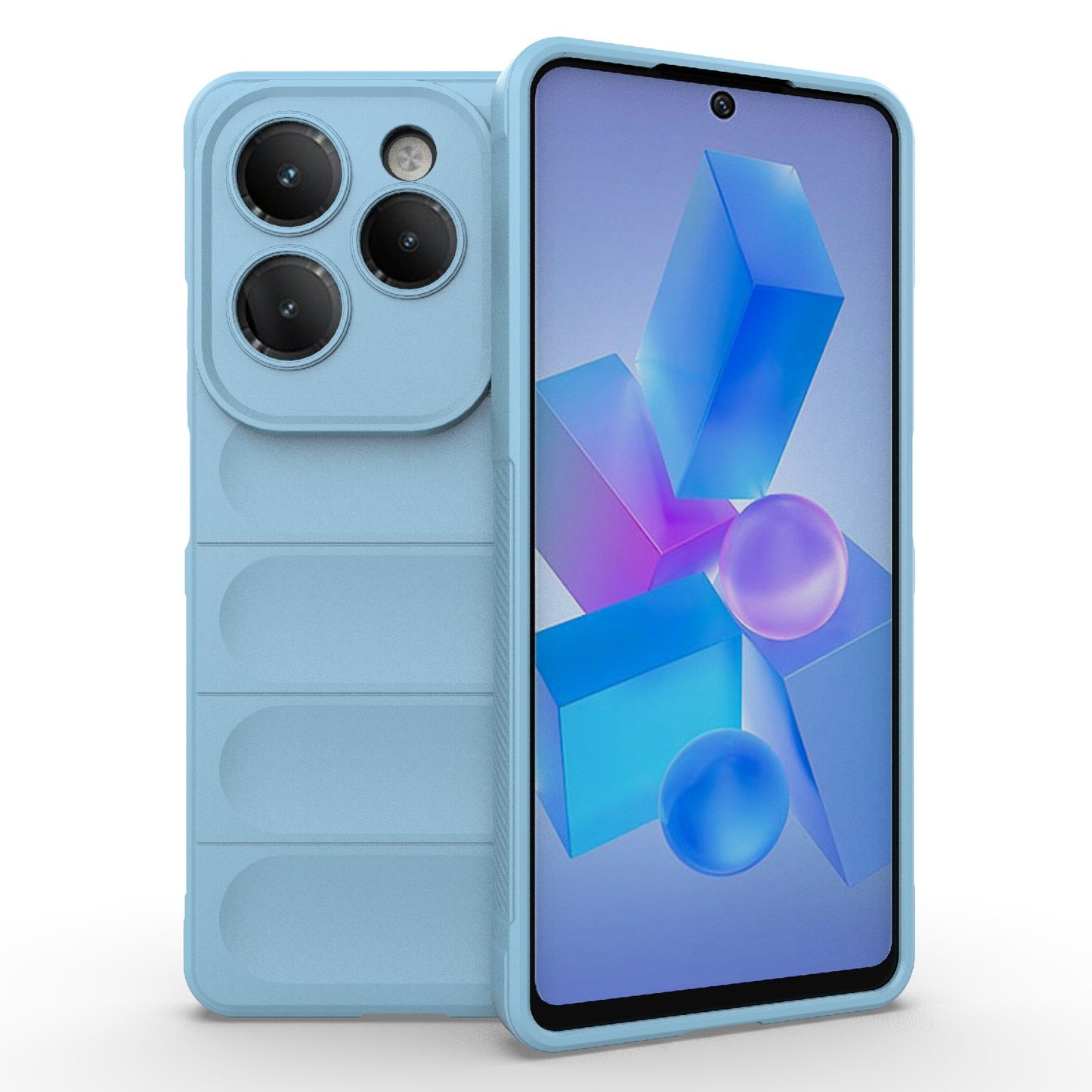 Infinix Hot 40 Pro Magic Shield TPU + Flannel Phone Case - Stylish, Durable, and Lightweight Protection