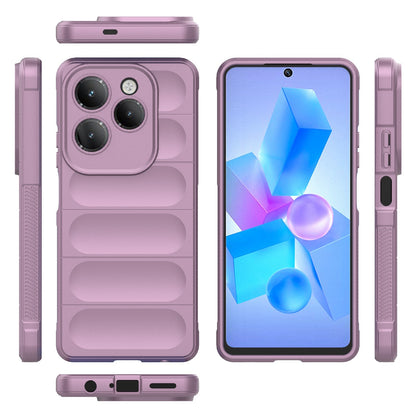 Infinix Hot 40 Pro Magic Shield TPU + Flannel Phone Case - Stylish, Durable, and Lightweight Protection