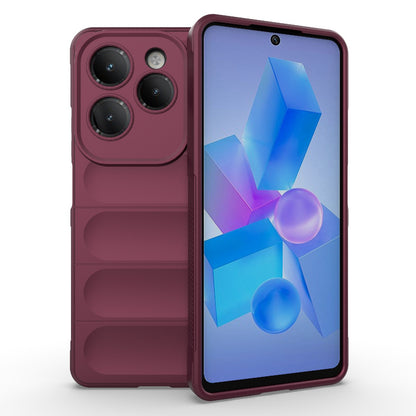 Infinix Hot 40 Pro Magic Shield TPU + Flannel Phone Case - Stylish, Durable, and Lightweight Protection