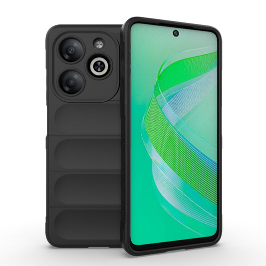 Infinix Smart 8 Magic Shield TPU + Flannel Phone Case - Stylish, Durable, and Lightweight Protection