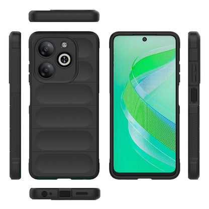 Infinix Smart 8 Magic Shield TPU + Flannel Phone Case - Stylish, Durable, and Lightweight Protection