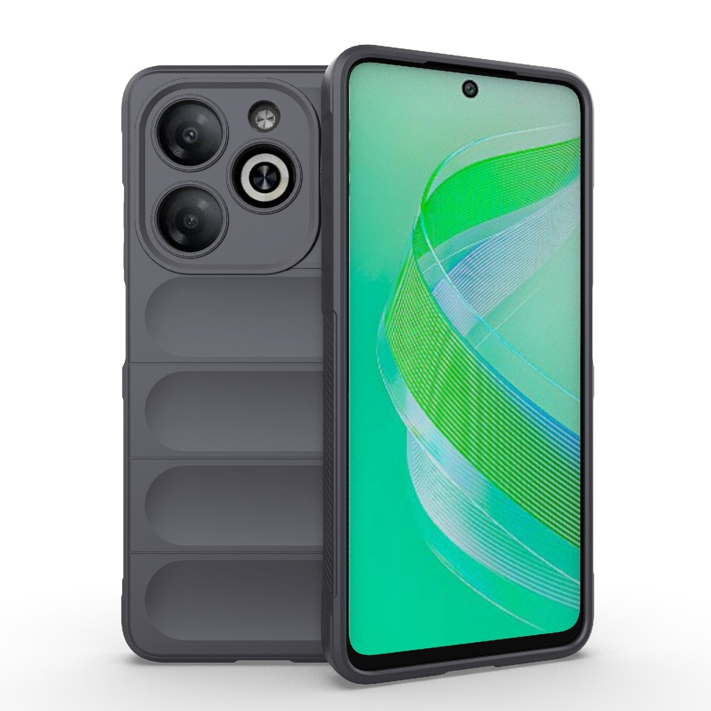 Infinix Smart 8 Magic Shield TPU + Flannel Phone Case - Stylish, Durable, and Lightweight Protection