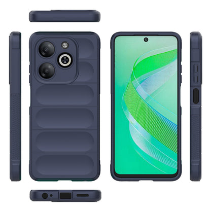 Infinix Smart 8 Magic Shield TPU + Flannel Phone Case - Stylish, Durable, and Lightweight Protection