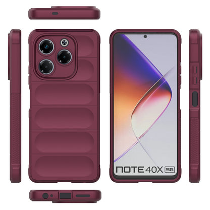 Infinix Note 40X 5G Global Magic Shield TPU + Flannel Phone Case - Stylish, Durable, and Lightweight Protection