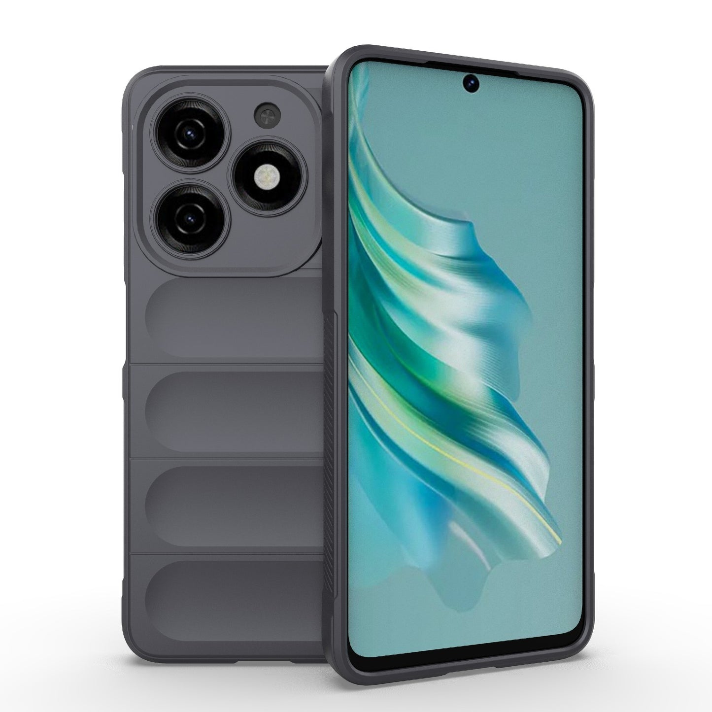 Tecno Spark 20 Magic Shield TPU + Flannel Phone Case - Stylish, Durable, and Lightweight Protection