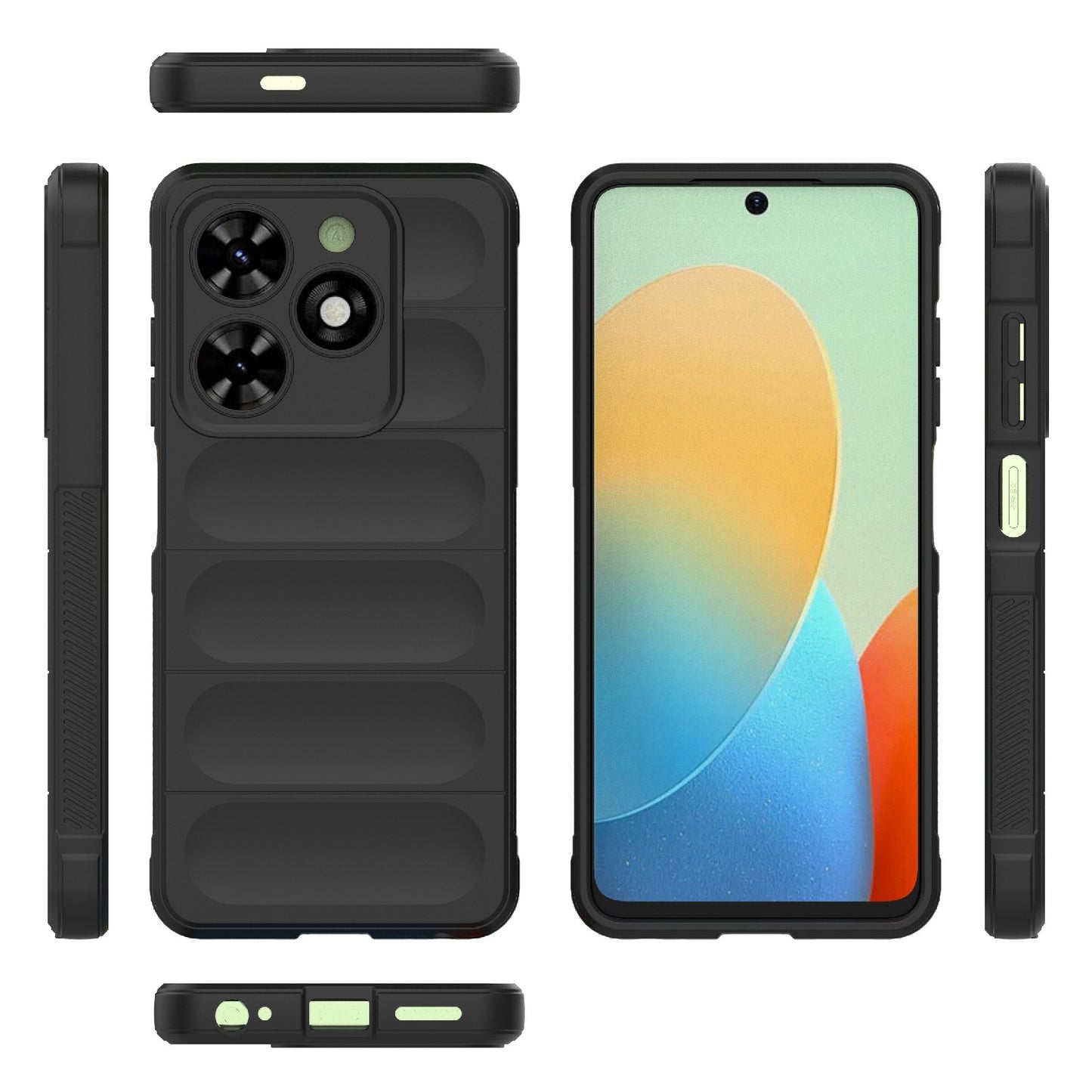 Tecno Spark Go 2024 Magic Shield TPU + Flannel Phone Case - Stylish, Durable, and Lightweight Protection