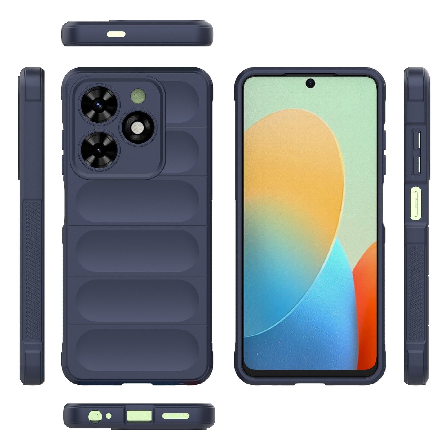 Tecno Spark Go 2024 Magic Shield TPU + Flannel Phone Case - Stylish, Durable, and Lightweight Protection