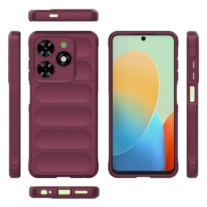 Tecno Spark 20C Magic Shield TPU + Flannel Phone Case - Stylish, Durable, and Lightweight Protection