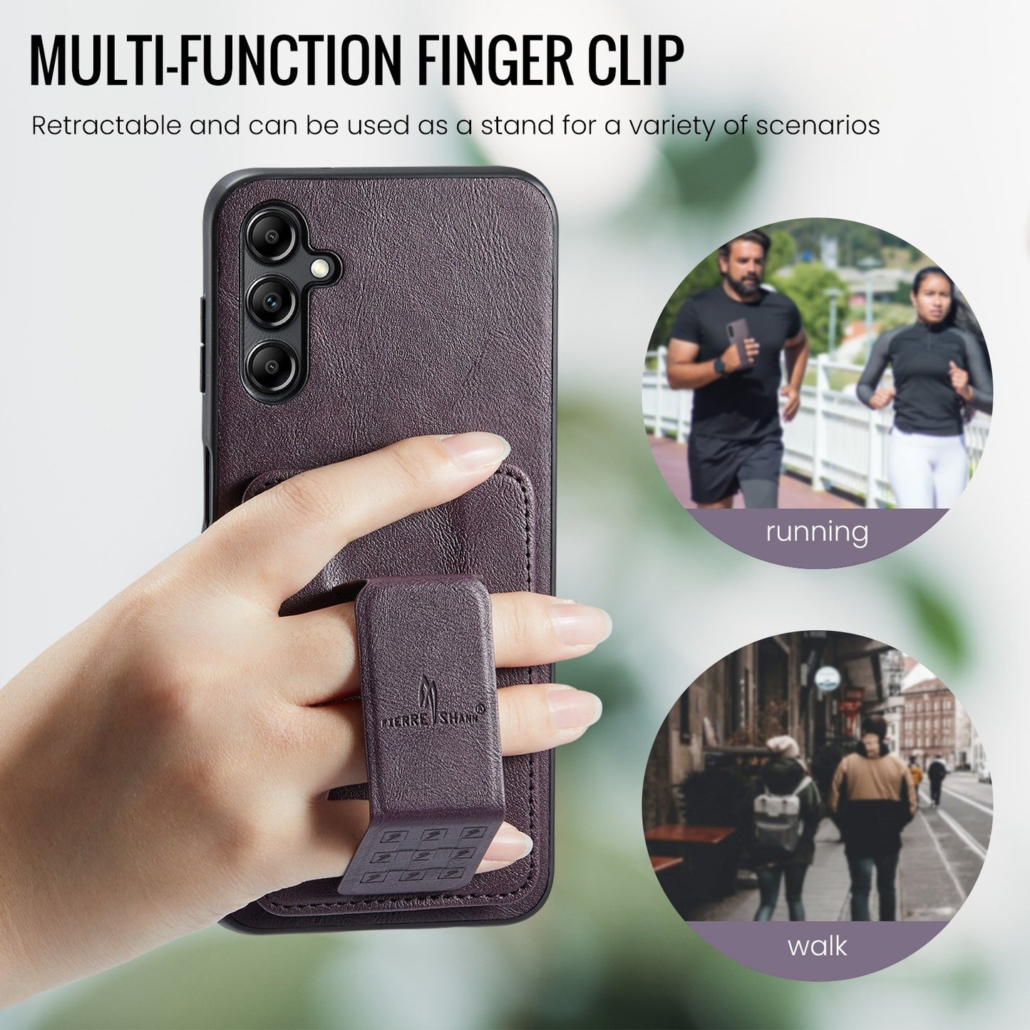 Samsung Galaxy A13 5G Card Holder Back Phone Case - Oil Wax Cow Leather