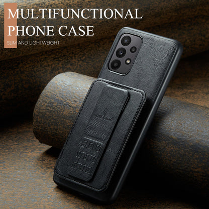 Samsung Galaxy A23 5G Card Holder Back Phone Case - Oil Wax Cow Leather