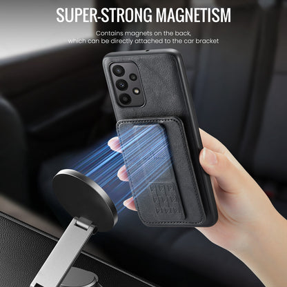 Samsung Galaxy A23 5G Card Holder Back Phone Case - Oil Wax Cow Leather